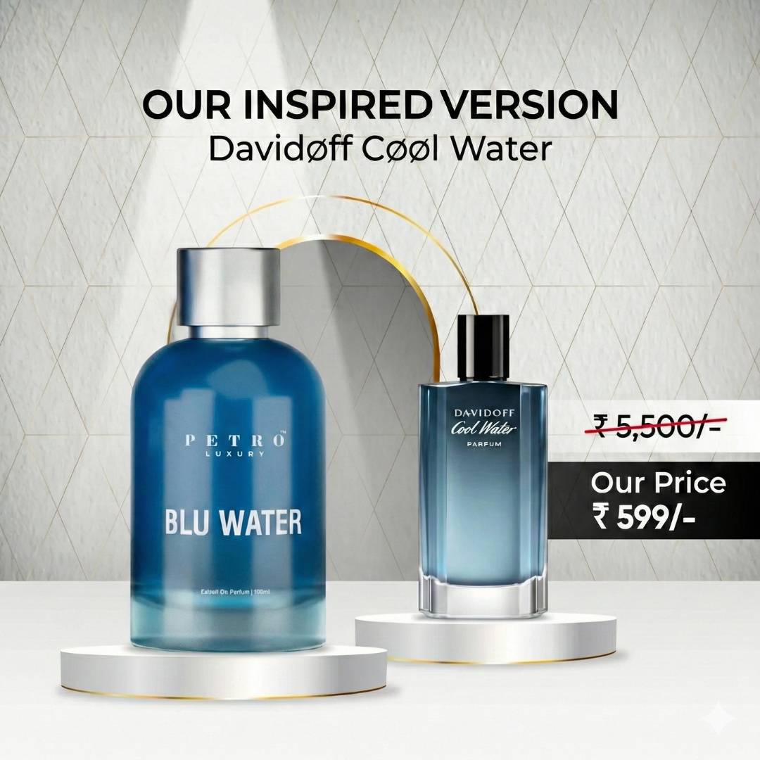 Blu Water Extrait de Parfum for Men | Premium 100ml Perfume | Inspired by Blue Water